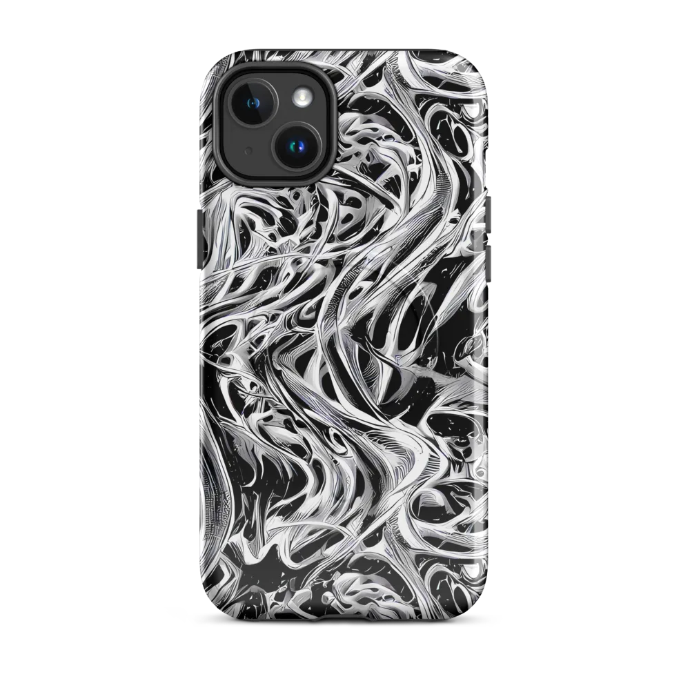 Silver Shadows on MagSafe Tough Case for iPhone® — Front
