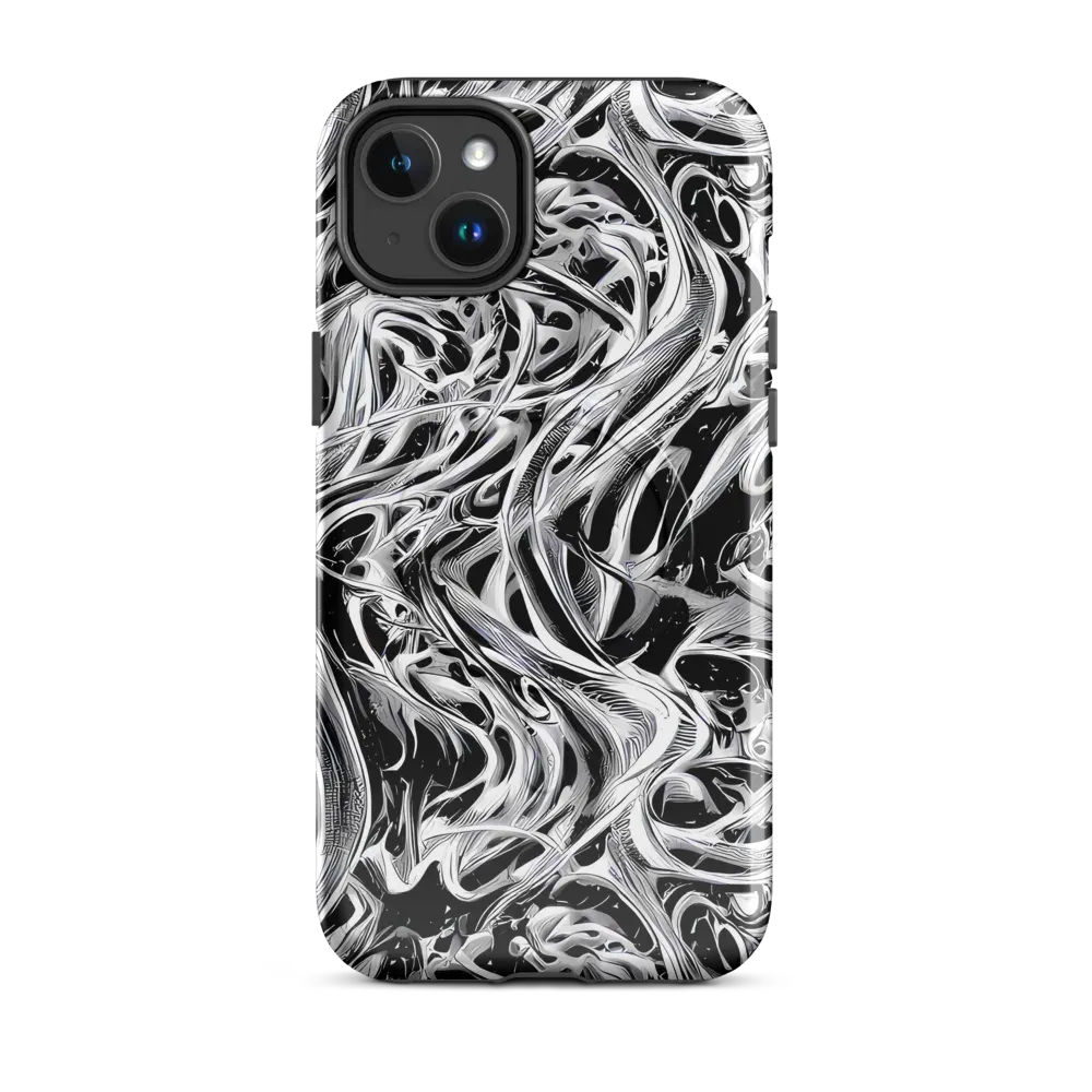Silver Shadows on MagSafe Tough Case for iPhone® — Front