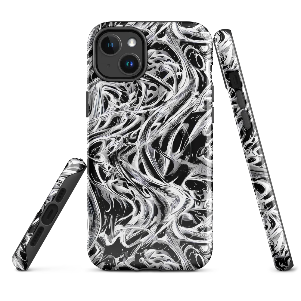 Silver Shadows on MagSafe Tough Case for iPhone® — Front