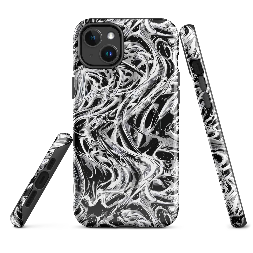 Silver Shadows on MagSafe Tough Case for iPhone® — Front
