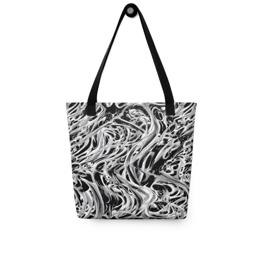 Silver Shadows on a Tote Bag