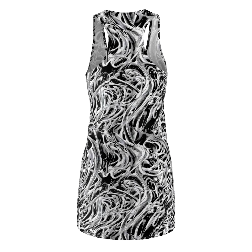 Silver Shadows on Racerback Dress — Back