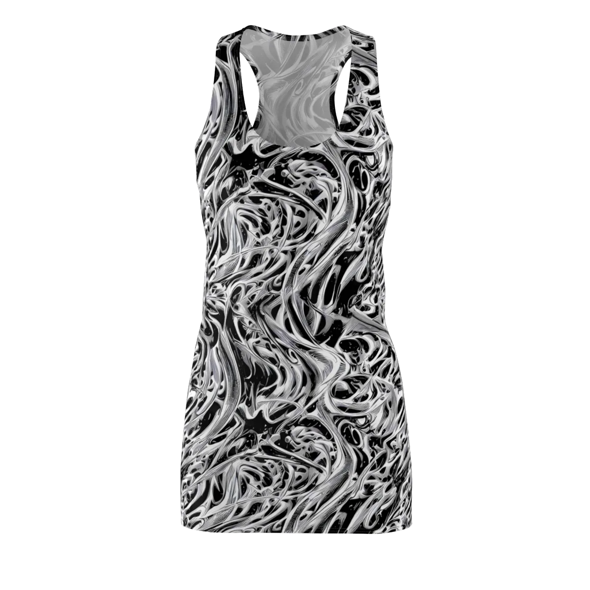 Silver Shadows on Racerback Dress — Front