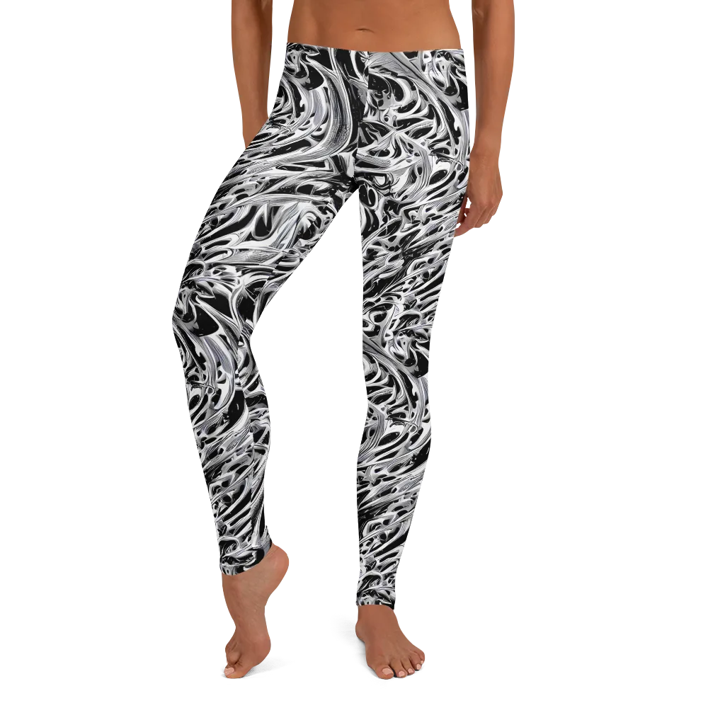 Silver Shadows on Leggings — Front