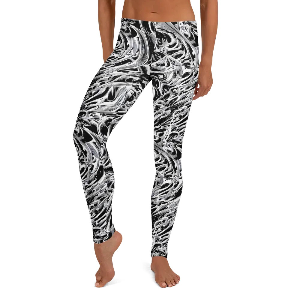 Silver Shadows on Leggings — Front
