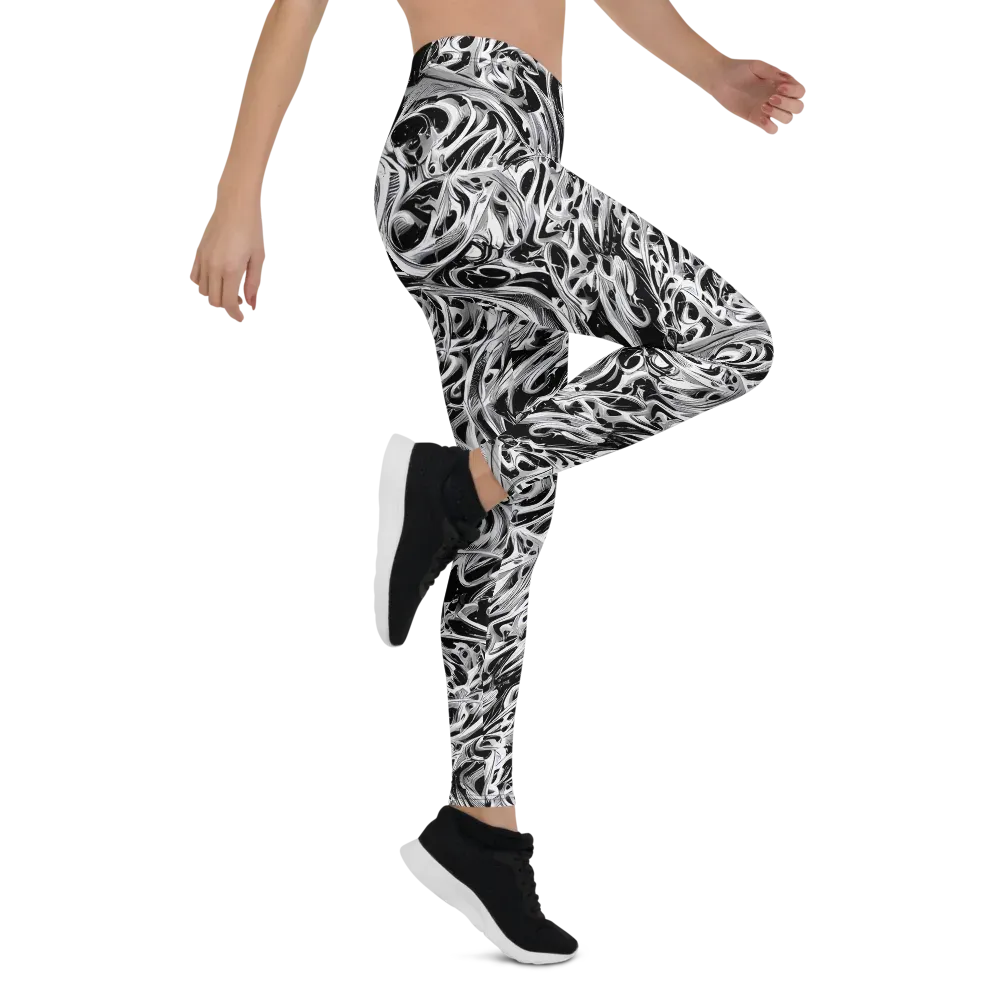Silver Shadows on Leggings — Right
