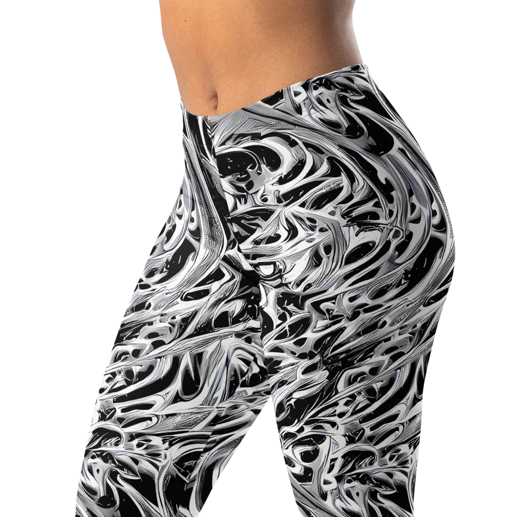 Silver Shadows on Leggings — Left Front
