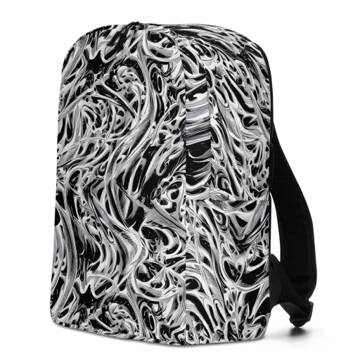 Silver Shadows on a Minimalist Backpack