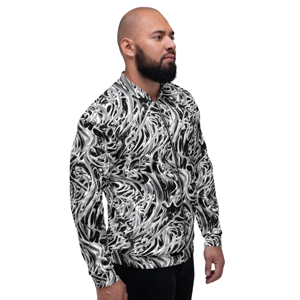 Silver Shadows on Bomber Jacket — Right