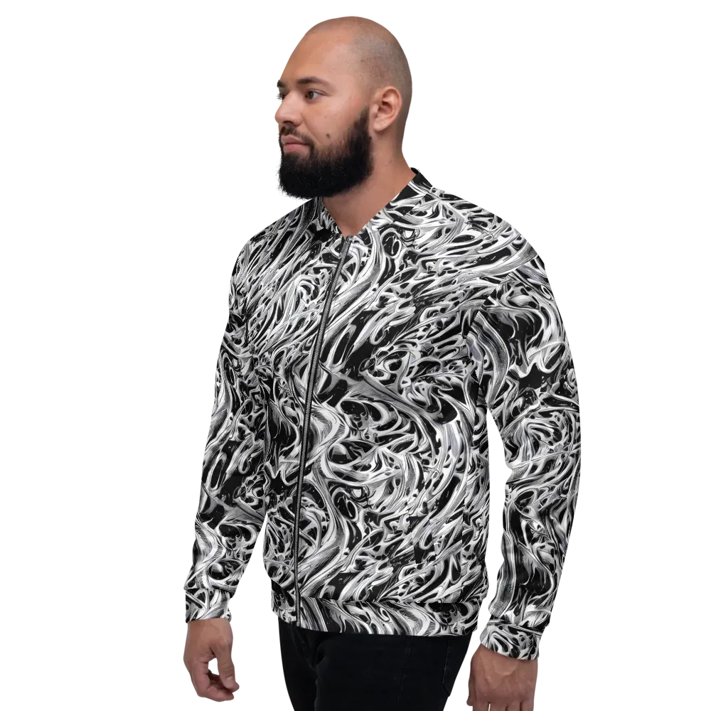 Silver Shadows on Bomber Jacket — Left