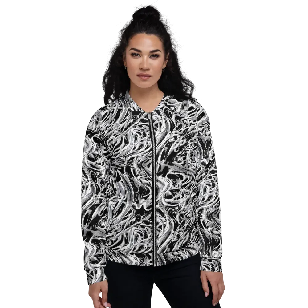 Silver Shadows on Bomber Jacket — Front