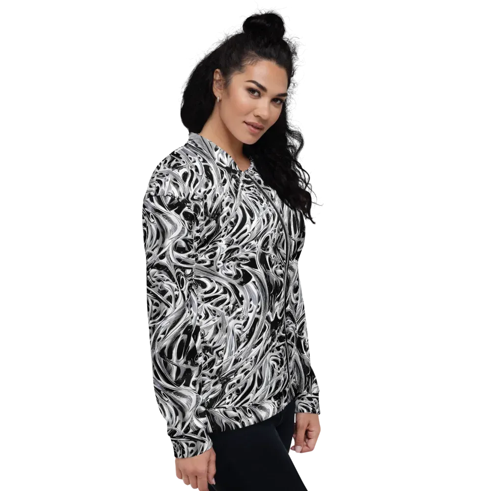 Silver Shadows on Bomber Jacket — Right