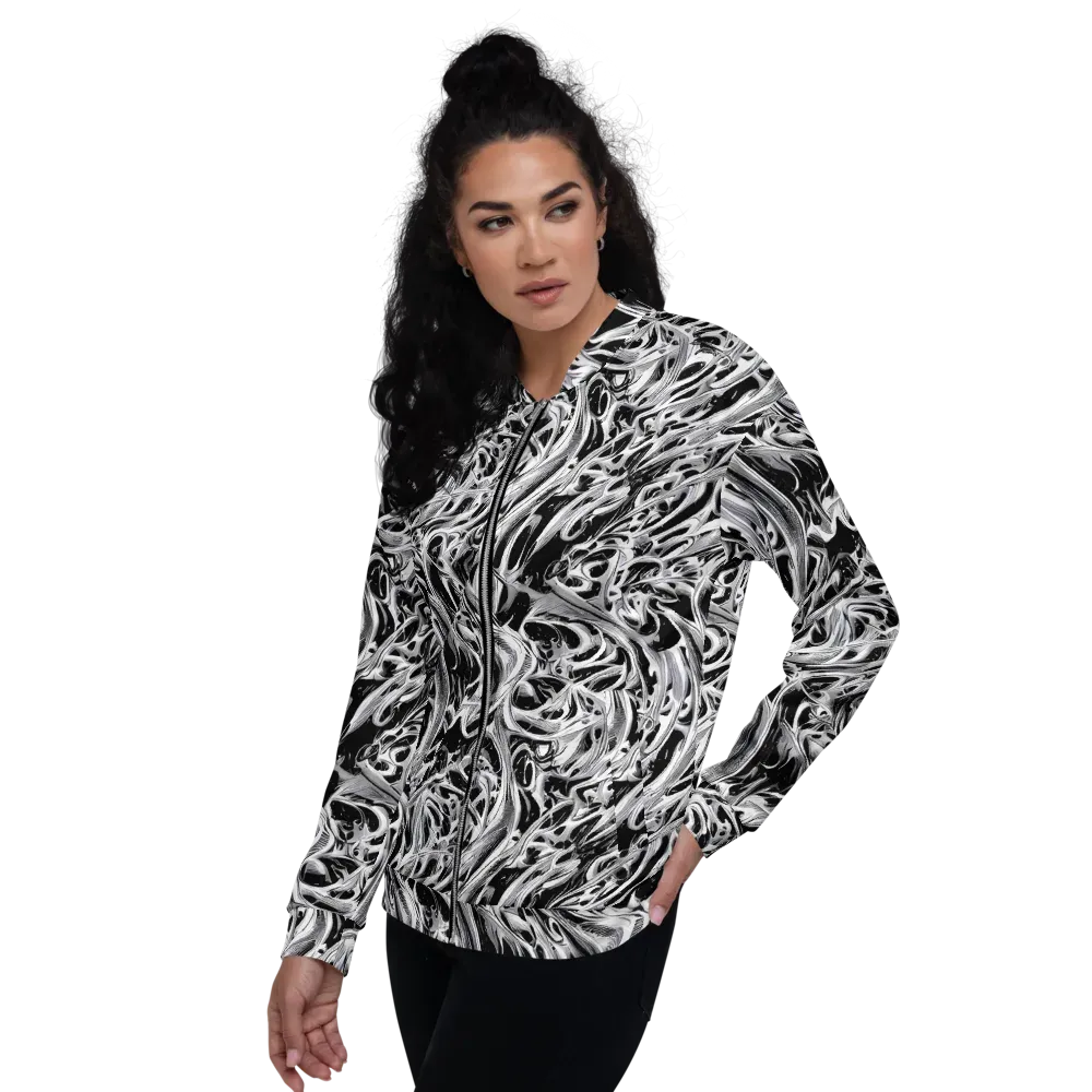 Silver Shadows on Bomber Jacket — Left