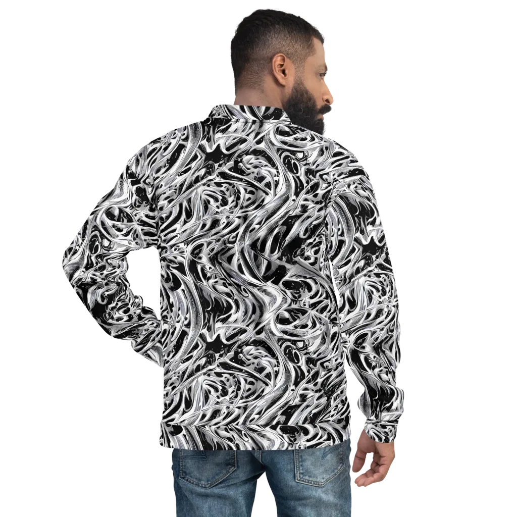 Silver Shadows on Bomber Jacket — Back
