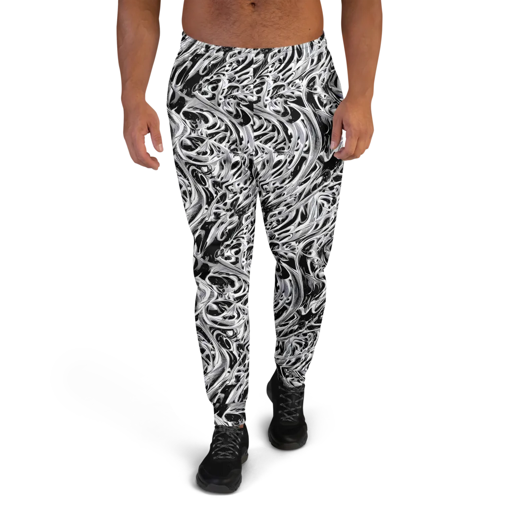 Silver Shadows on Men's Joggers — Front
