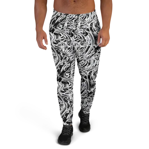 Silver Shadows on a Men's Joggers