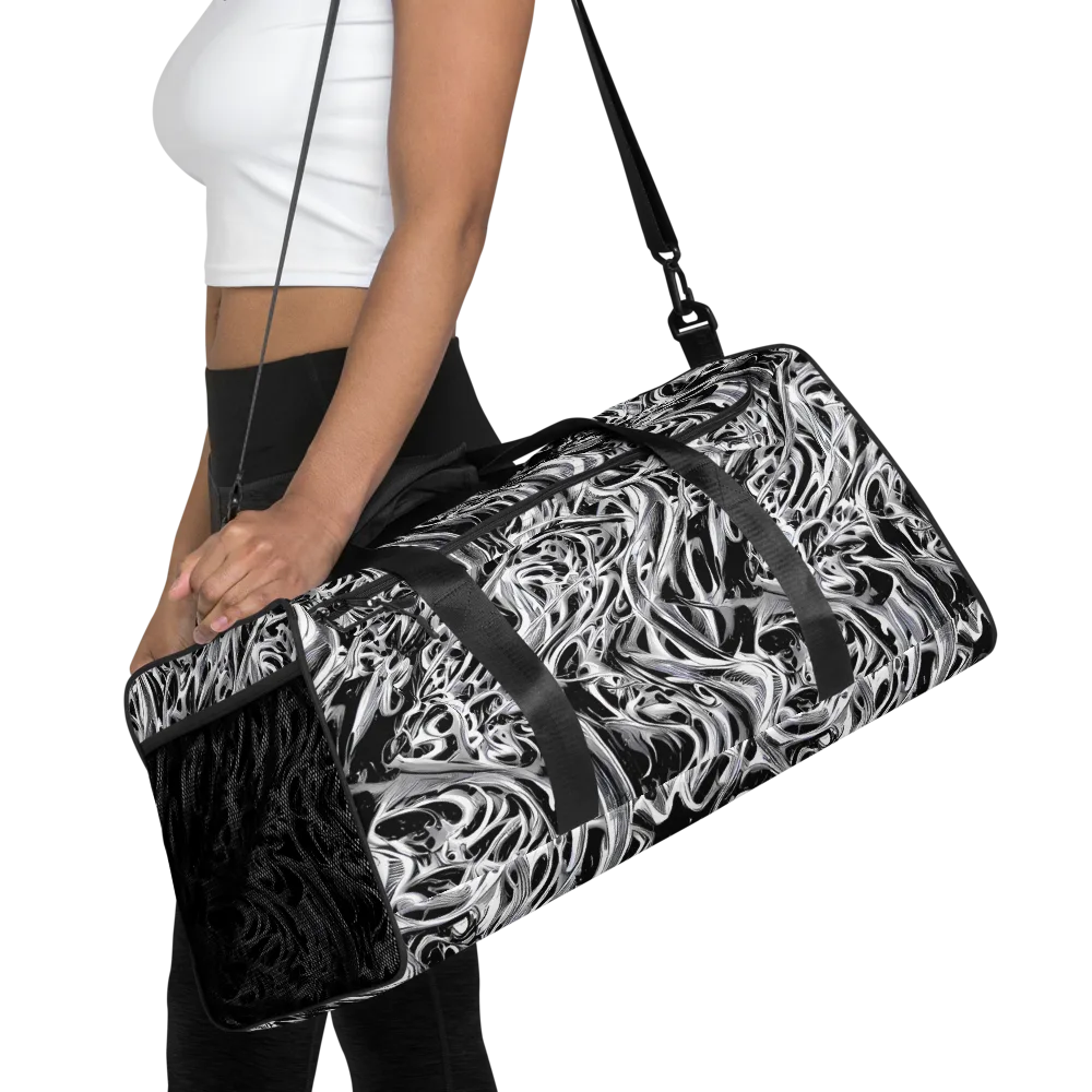 Silver Shadows on Duffle Bag — Front