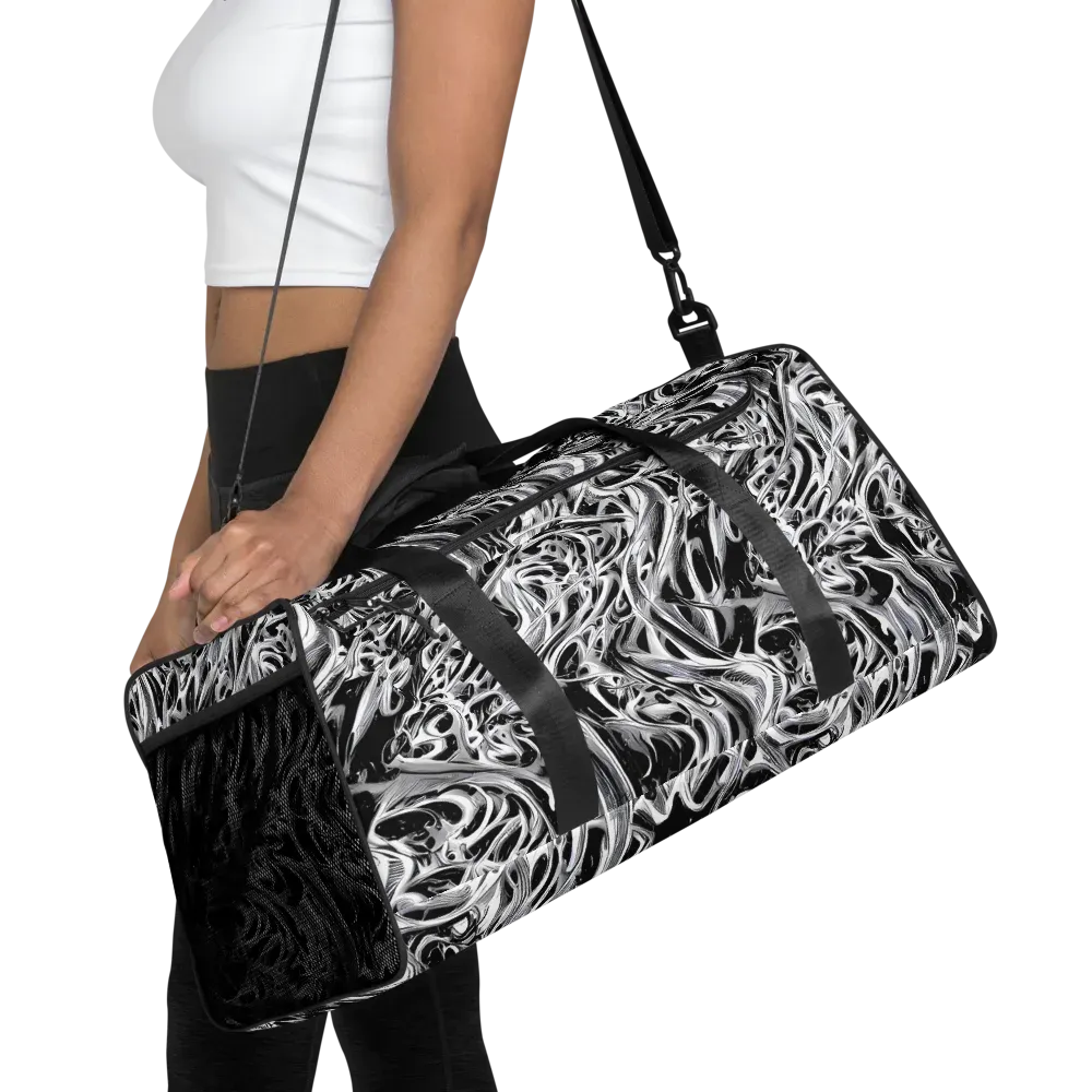 Silver Shadows on Duffle Bag — Front