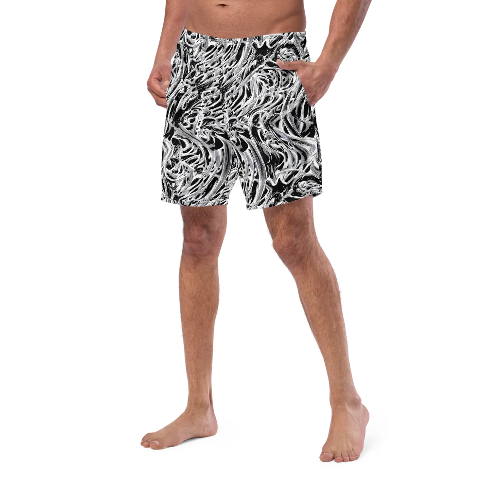 Silver Shadows on Swim Trunks — Left Front