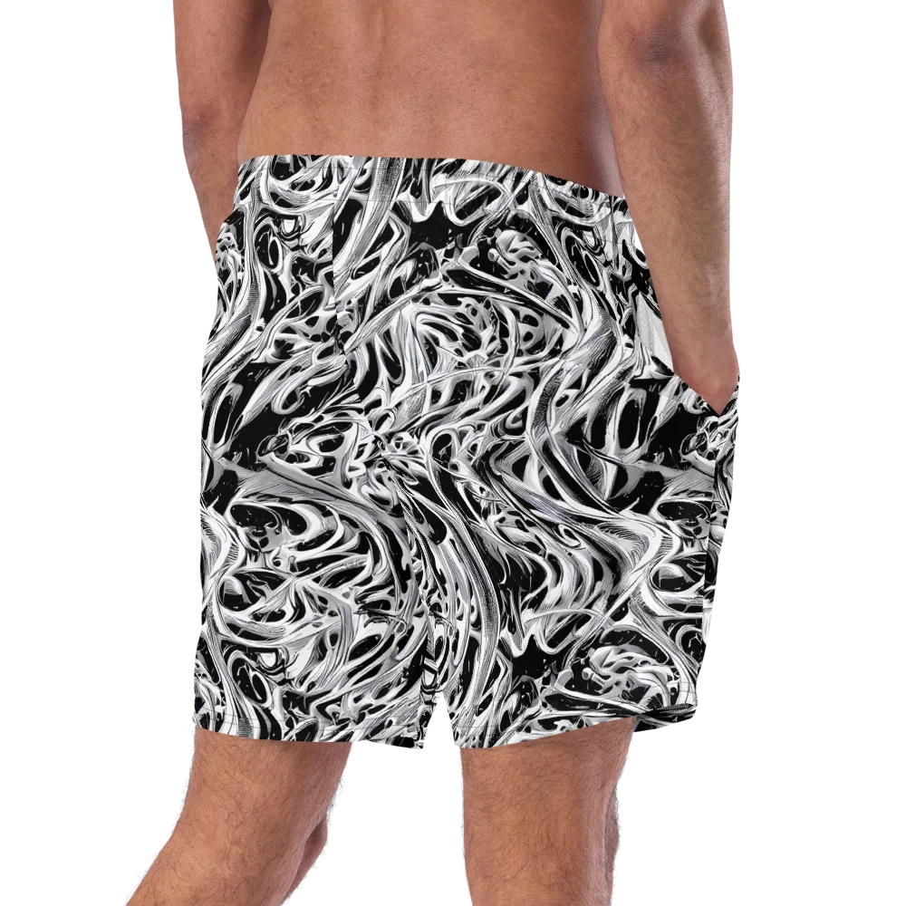Silver Shadows on Swim Trunks — Right Back