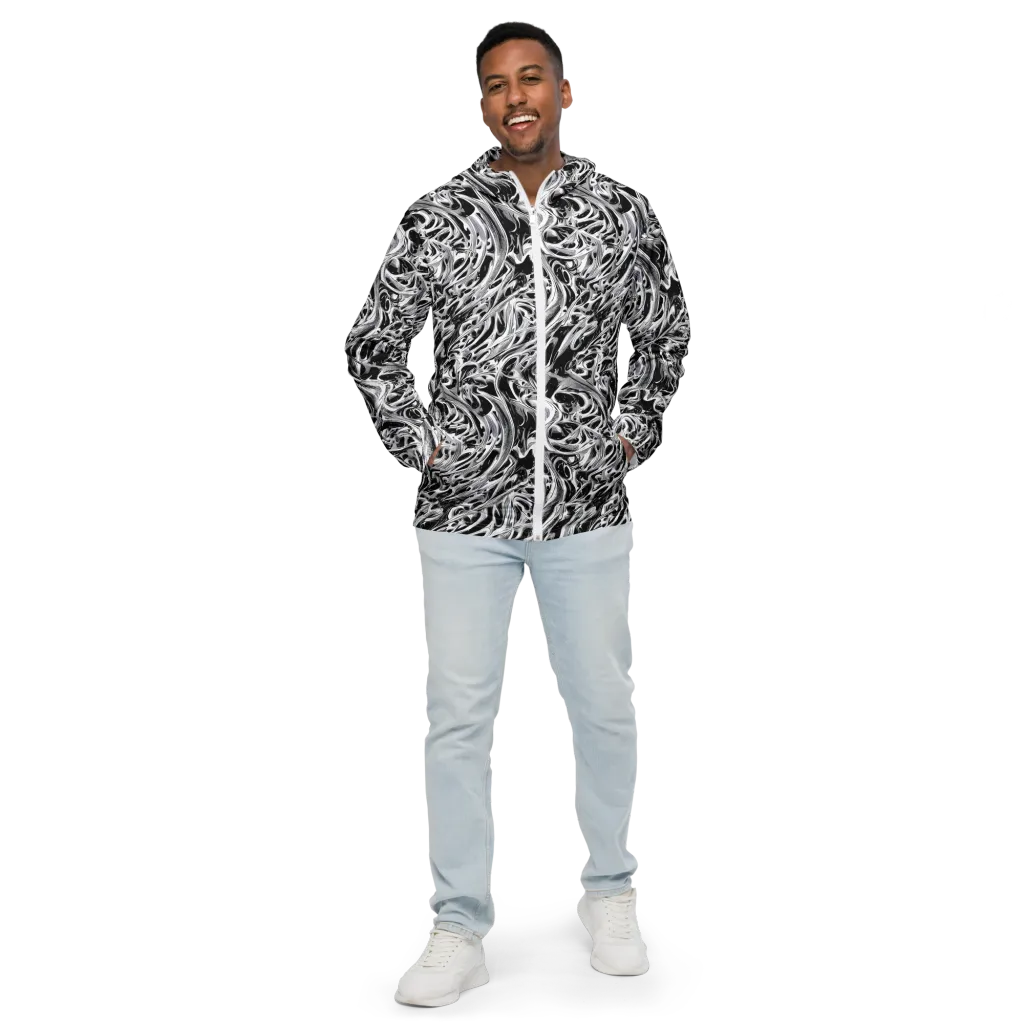 Silver Shadows on Men's Windbreaker — Front
