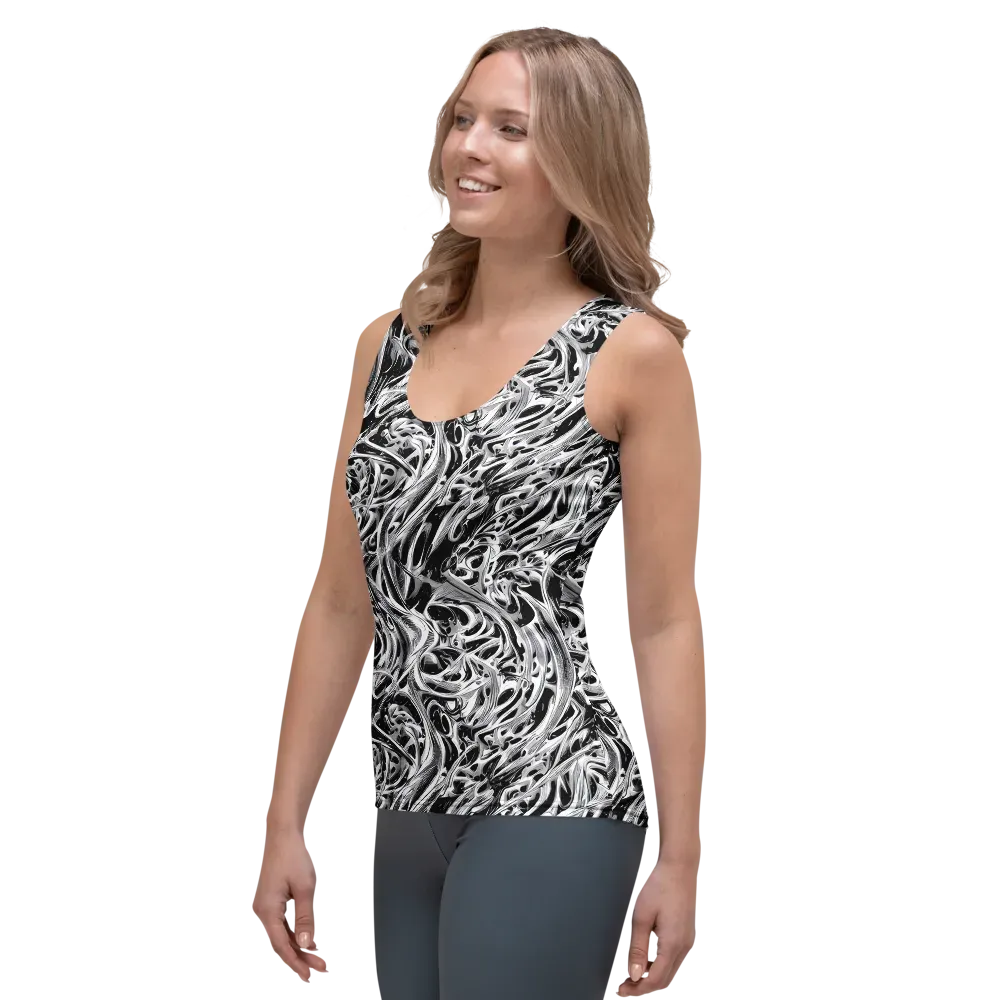 Silver Shadows on Women's Tank Top — Left Front