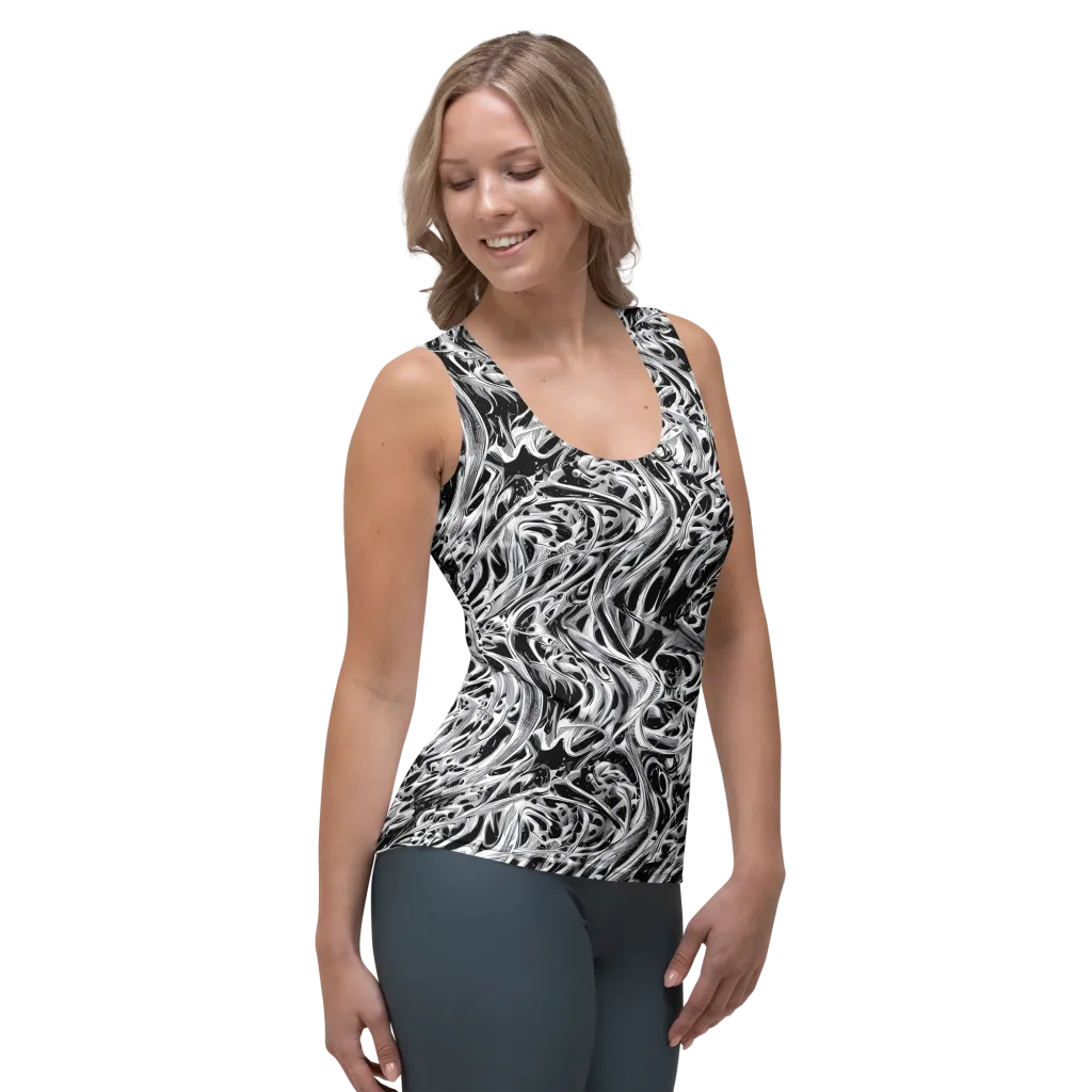 Silver Shadows on Women's Tank Top — Right Front