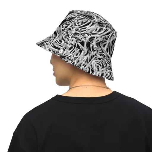 Silver Shadows on a Reversible Bucket Hat