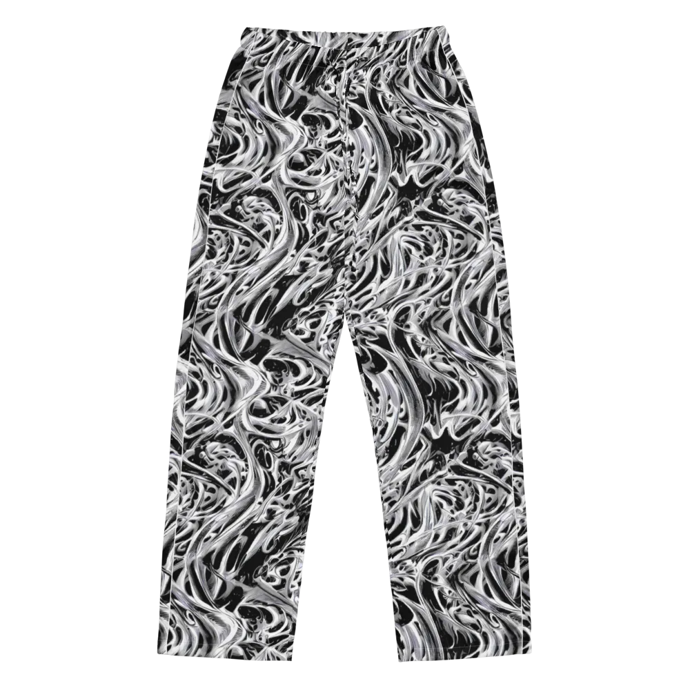 Silver Shadows on Women's Pajama Pants — Front