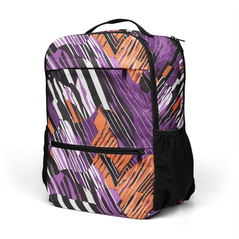 Electric Tigerstripe on Utility Backpack — Left Front