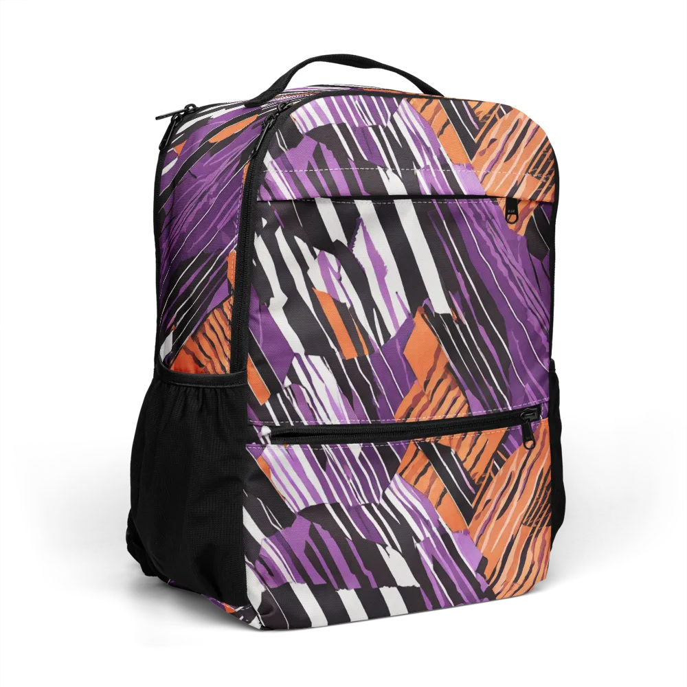 Electric Tigerstripe on Utility Backpack — Right Front