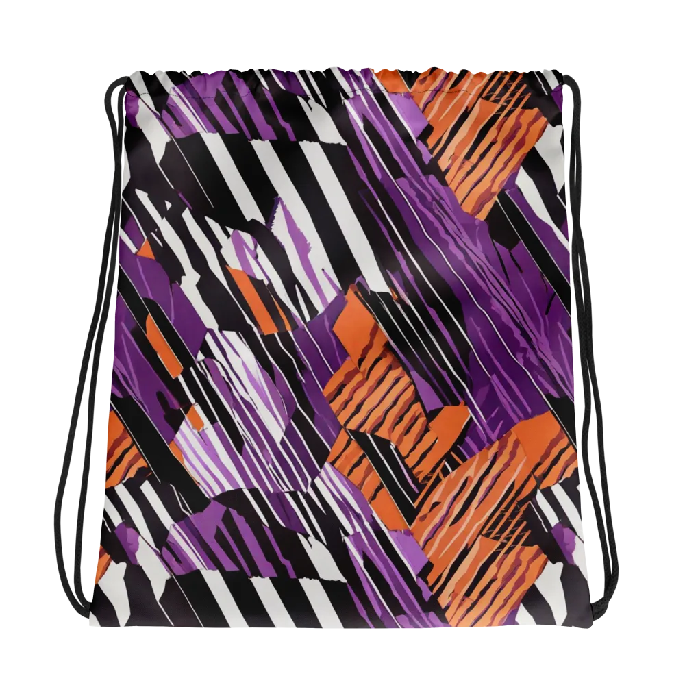 Electric Tigerstripe on Drawstring Bag — Photo