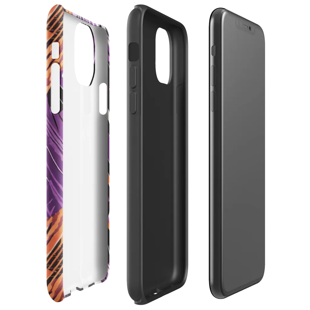 Electric Tigerstripe on Tough Case for iPhone® — Right