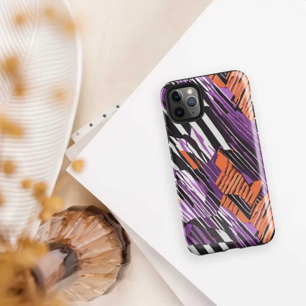 Electric Tigerstripe on Tough Case for iPhone® — Front