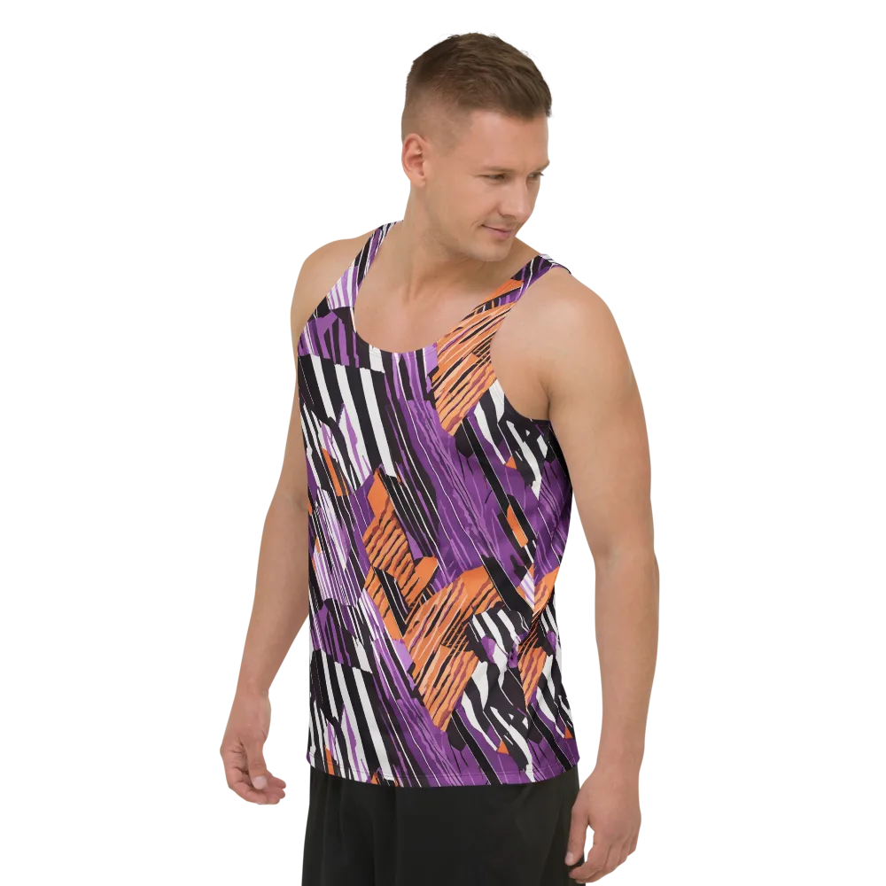 Electric Tigerstripe on Men's Tank Top — Left Front