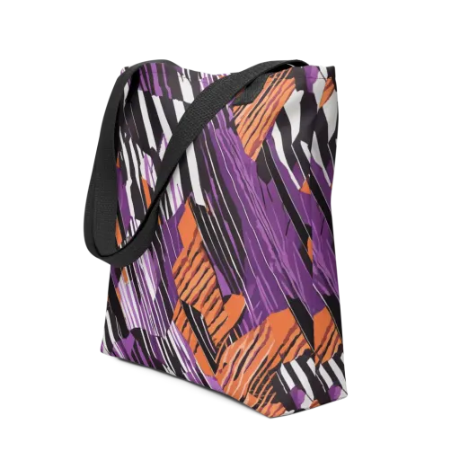 Electric Tigerstripe on a Tote Bag