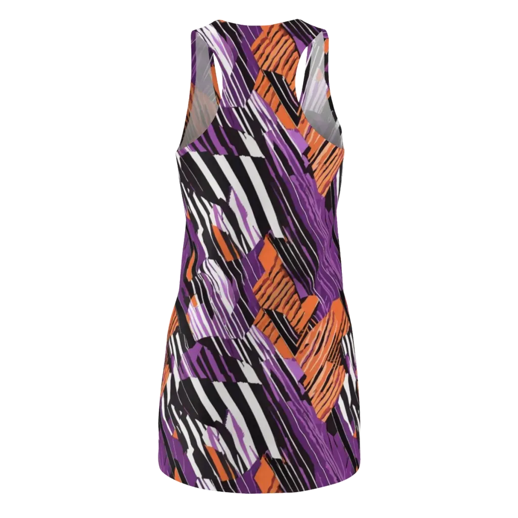 Electric Tigerstripe on Racerback Dress — Back