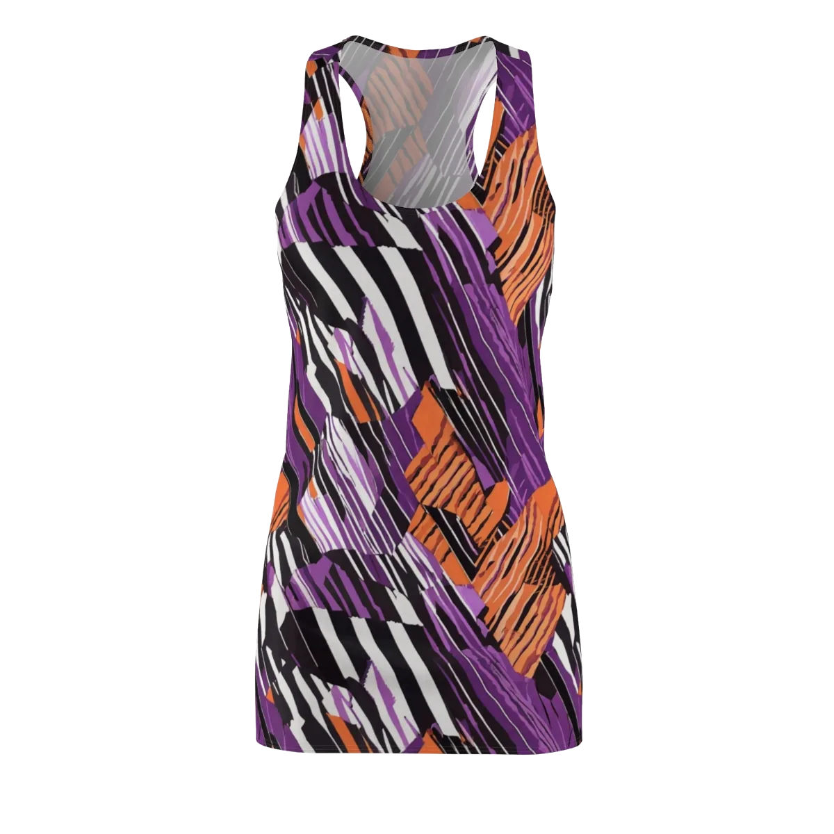 Electric Tigerstripe on Racerback Dress — Front