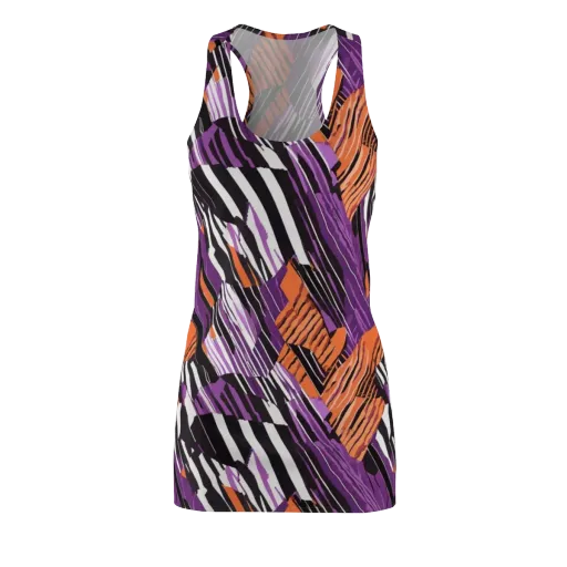 Electric Tigerstripe on a Racerback Dress