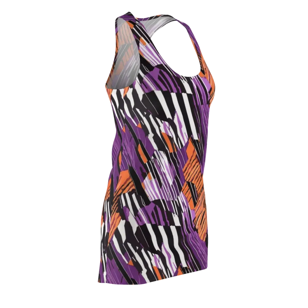 Electric Tigerstripe on Racerback Dress — Front Side