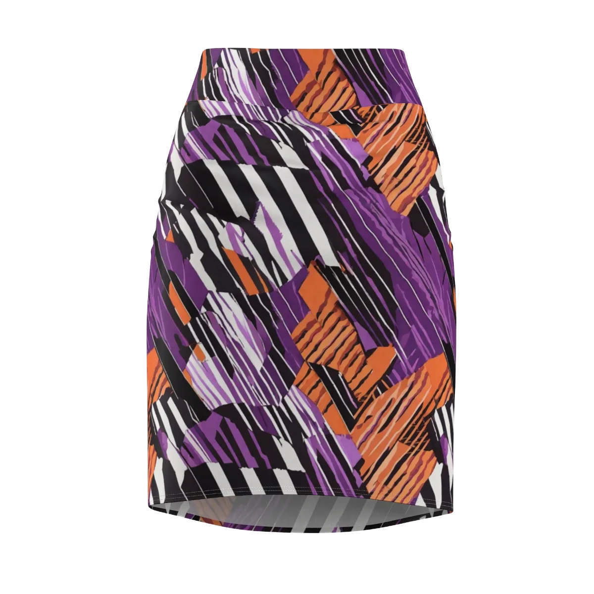 Electric Tigerstripe on Pencil Skirt — Front