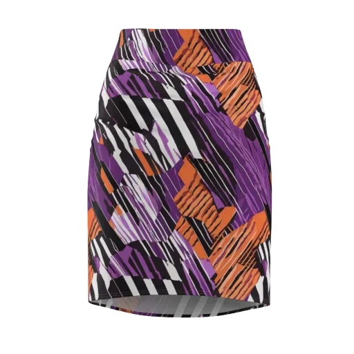 Electric Tigerstripe on a Pencil Skirt