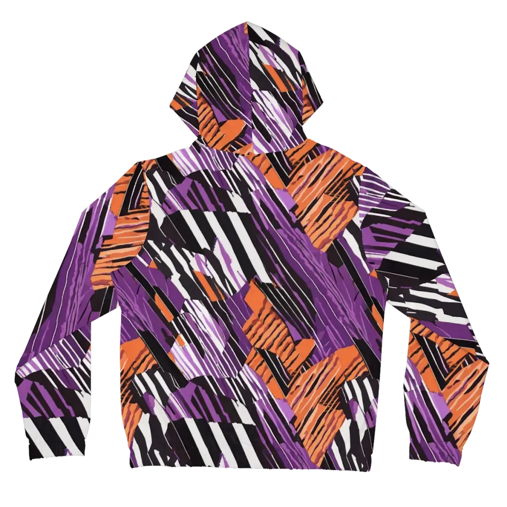 Electric Tigerstripe on Women's Full-Zip Hoodie — Back