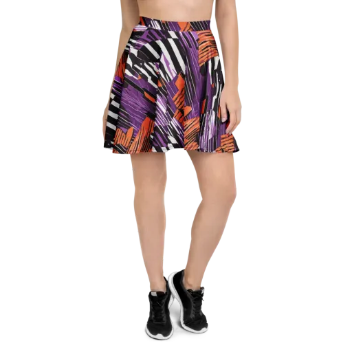 Electric Tigerstripe on a Skater Skirt