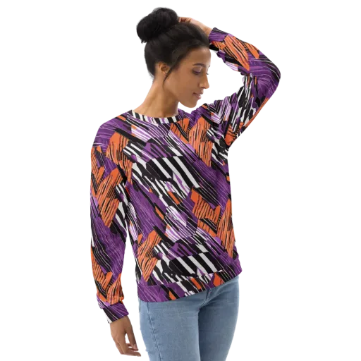Electric Tigerstripe on a Sweatshirt