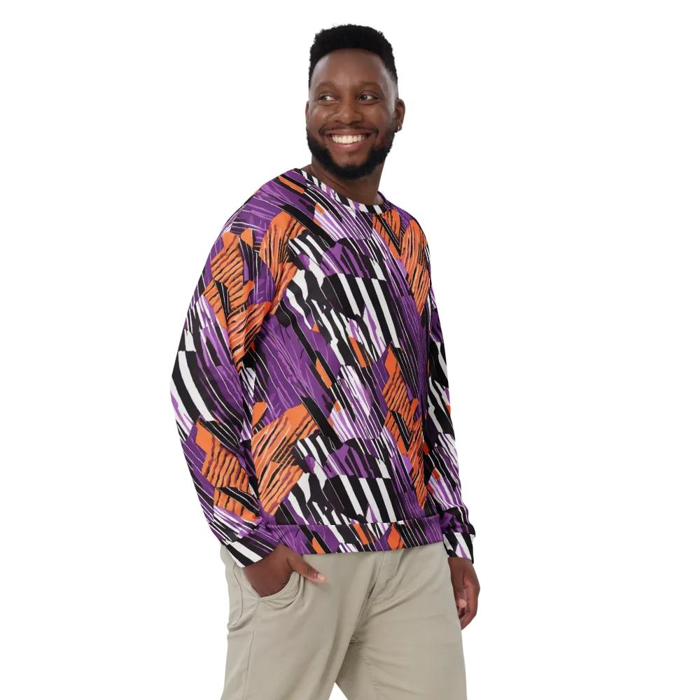 Electric Tigerstripe on Sweatshirt — Front