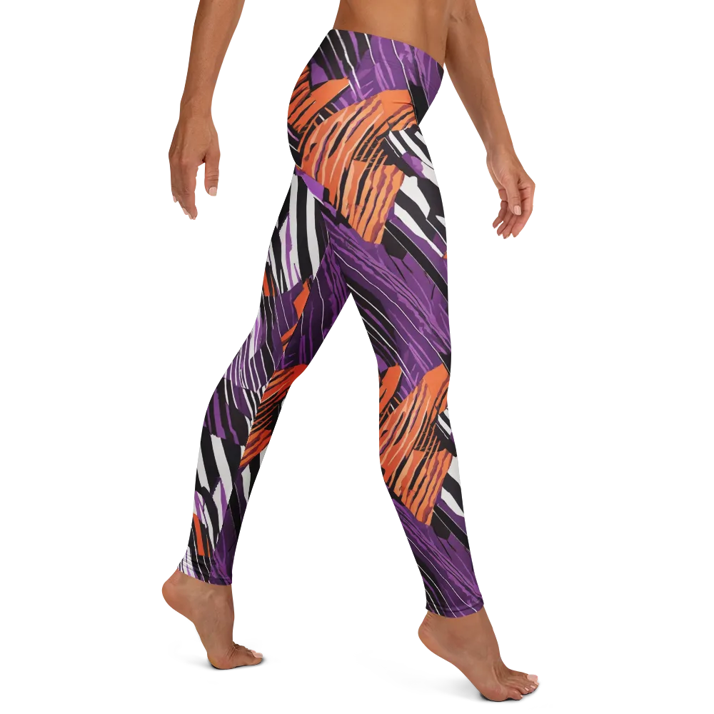Electric Tigerstripe on Leggings — Right