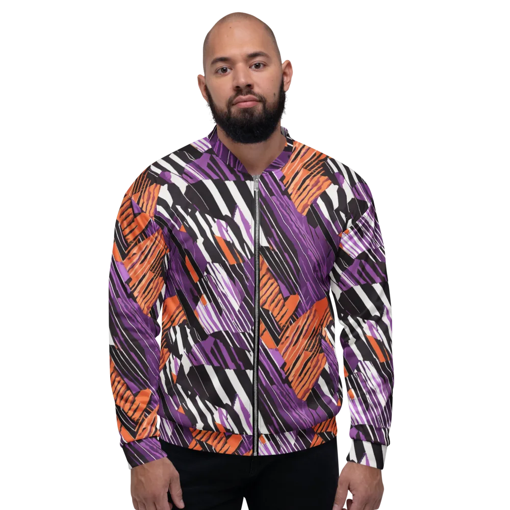 Electric Tigerstripe on Bomber Jacket — Front