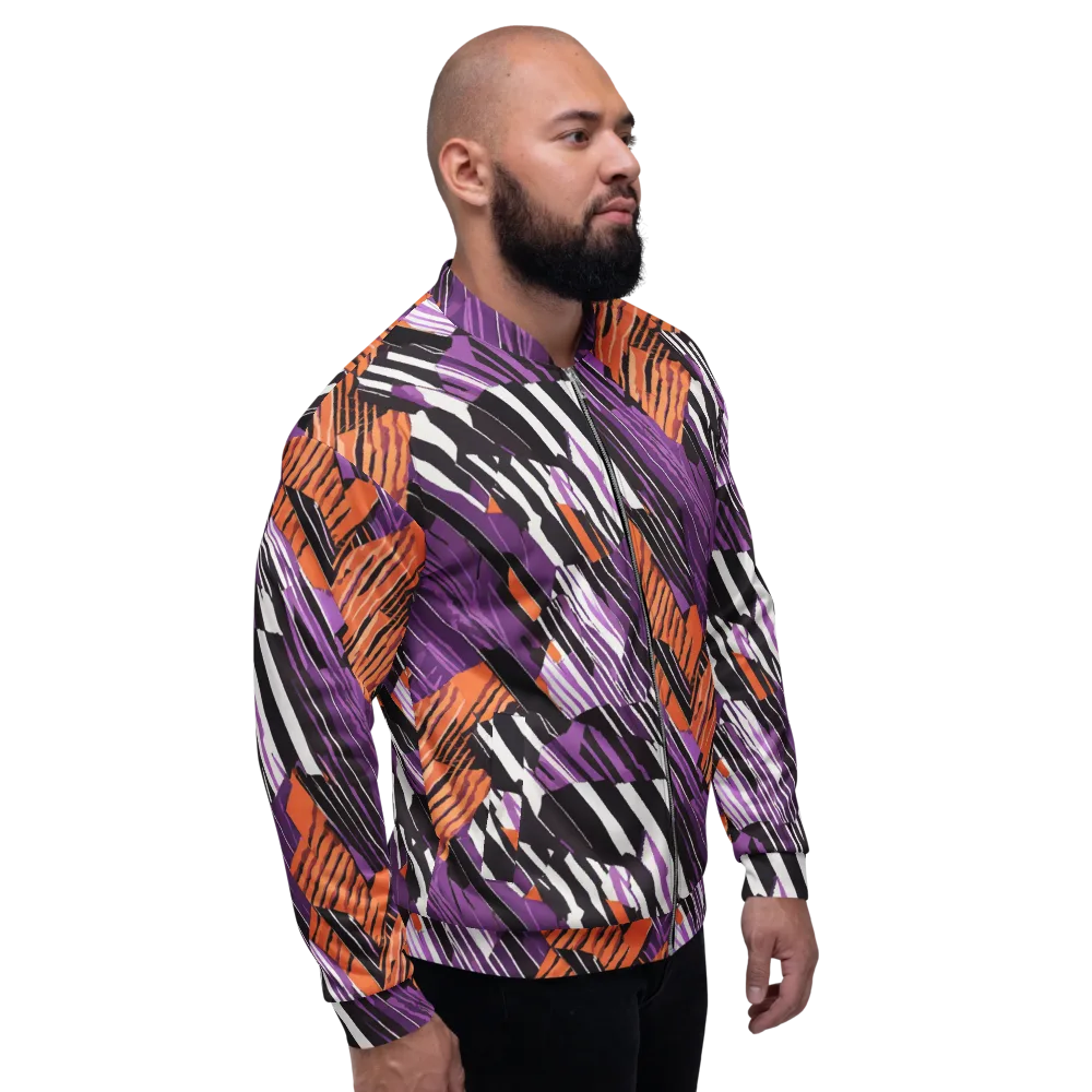 Electric Tigerstripe on Bomber Jacket — Right