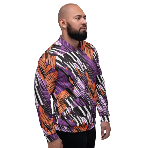 Electric Tigerstripe on a Bomber Jacket